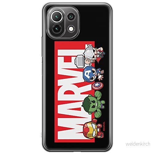 ERT GROUP mobiltelefonfodral för Xiaomi 11 LITE 4G/5G originalt och officiellt licensierat Marvel mönster 010, fodral tillverkad av TPU plast 5904805180651