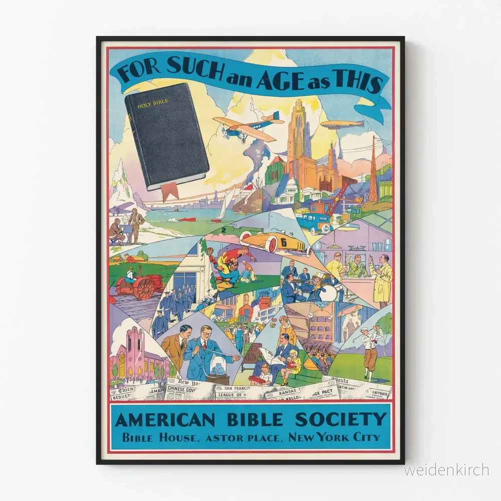Dekorativ poster från American Bible Society – För en sådan tid som denna Dekorativ poster från American Bible Society – För en sådan tid som denna