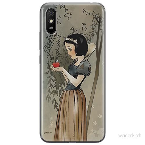 ERT GROUP mobiltelefonfodral för Xiaomi REDMI 9A originalt och officiellt licensierat Disney mönster Snow White 005 Vit optimalt anpassad till formen på mobiltelefonen, fodral tillverkad av TPU plast 5903040294727