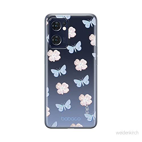 ERT GROUP mobiltelefonfodral för Oppo RENO 7 5G originalt och officiellt licensierat Babaco mönster Flowers 043 optimalt anpassad till formen på mobiltelefonen, gedeeltelijk transparant 5905511316167