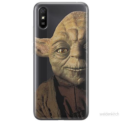 ERT GROUP mobiltelefonfodral för Xiaomi REDMI 9A originalt och officiellt licensierat Star Wars mönster Yoda 004 optimalt anpassad till formen på mobiltelefonen, gedeeltelijk transparant 5903040299623