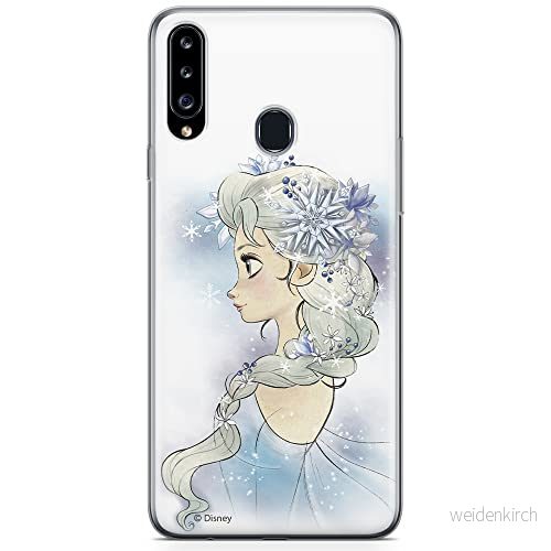 ERT GROUP mobiltelefonfodral för Samsung A20S originalt och officiellt licensierat Disney mönster Elsa 010 optimalt anpassad till formen på mobiltelefonen, fodral tillverkad av TPU plast 5904805435003