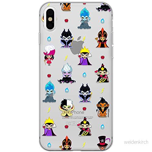 ERT GROUP mobiltelefonfodral för Iphone XS Max originalt och officiellt licensierat Disney mönster Villains 007 optimalt anpassad till formen på mobiltelefonen, gedeeltelijk transparant 5905131384539