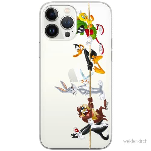 ERT GROUP mobiltelefonfodral för Huawei P30 originalt och officiellt licensierat Looney Tunes mönster 009 Vit optimalt anpassad till formen på mobiltelefonen, gedeeltelijk transparant 5902980145724