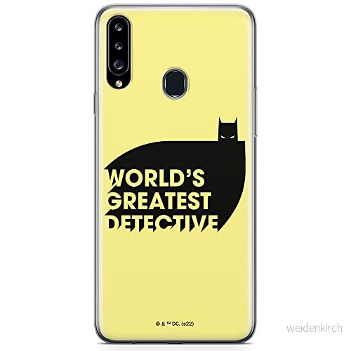 ERT GROUP mobiltelefonfodral för Samsung A20S originalt och officiellt licensierat DC mönster Batman 051 optimalt anpassad till formen på mobiltelefonen, fodral tillverkad av TPU plast 5905131540829