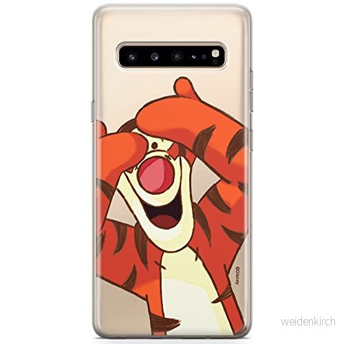 ERT GROUP Mobiltelefonskal för Samsung S10 5G original och officiellt licensierat Disney mönster Nalle Puh 035 anpassad till mobiltelefonens form, delvis transparent 5903537536170