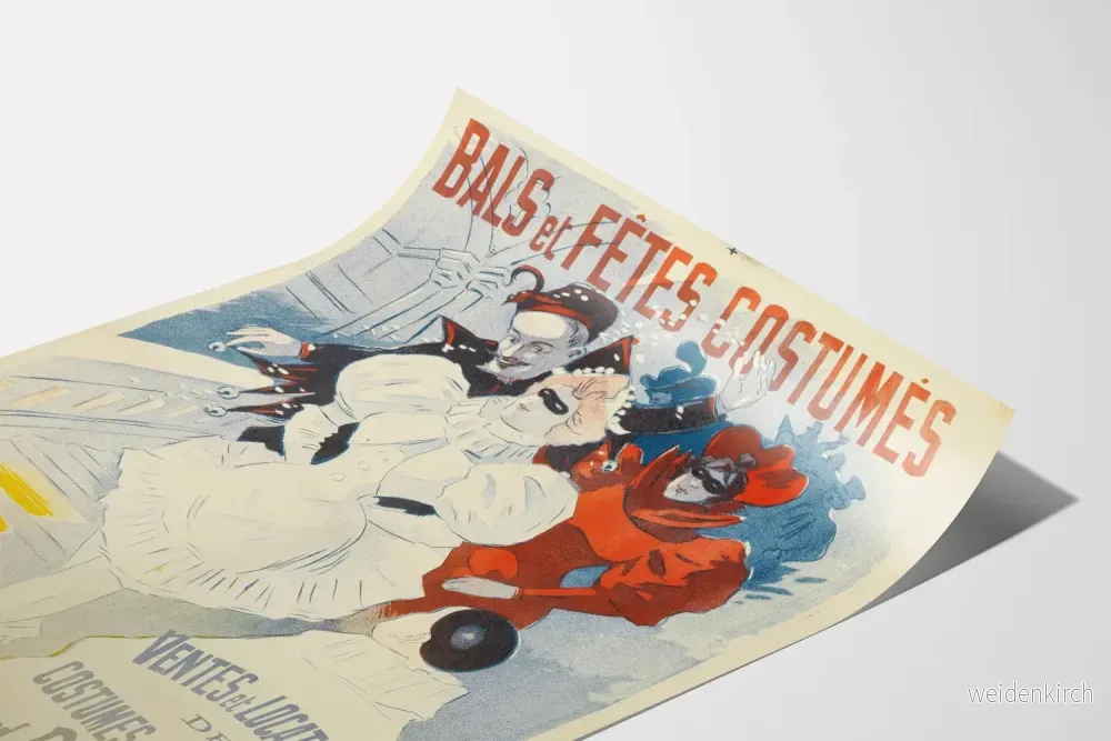 Vintageposter av Bals och Maskeradfester, väggdekoration - Bild 3