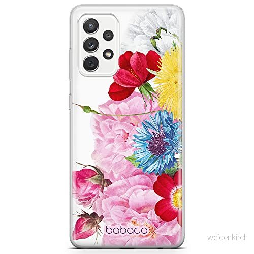ERT GROUP mobiltelefonfodral för Samsung A72 5G originalt och officiellt licensierat Babaco mönster Flowers 056 optimalt anpassad till formen på mobiltelefonen, fodral tillverkad av TPU plast 5905131359391