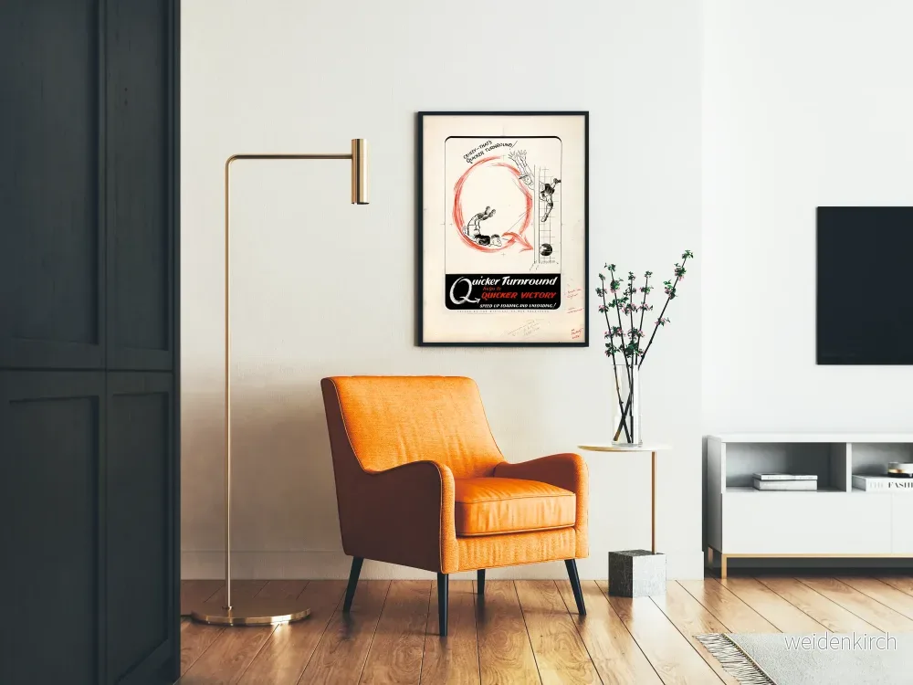 Vintageposter Quicker Turnround - Sport- och energiväggdekoration - Bild 2
