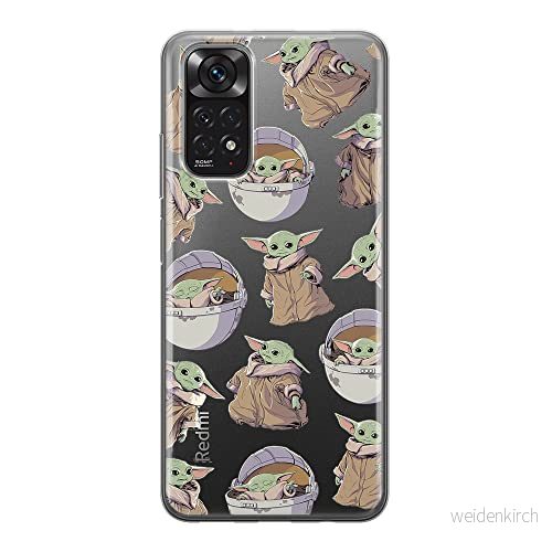 ERT GROUP mobiltelefonfodral för Xiaomi REDMI NOTE 11S 4G / 11 originalt och officiellt licensierat Star Wars mönster Baby Yoda 028, gedeeltelijk transparant 5905511565664