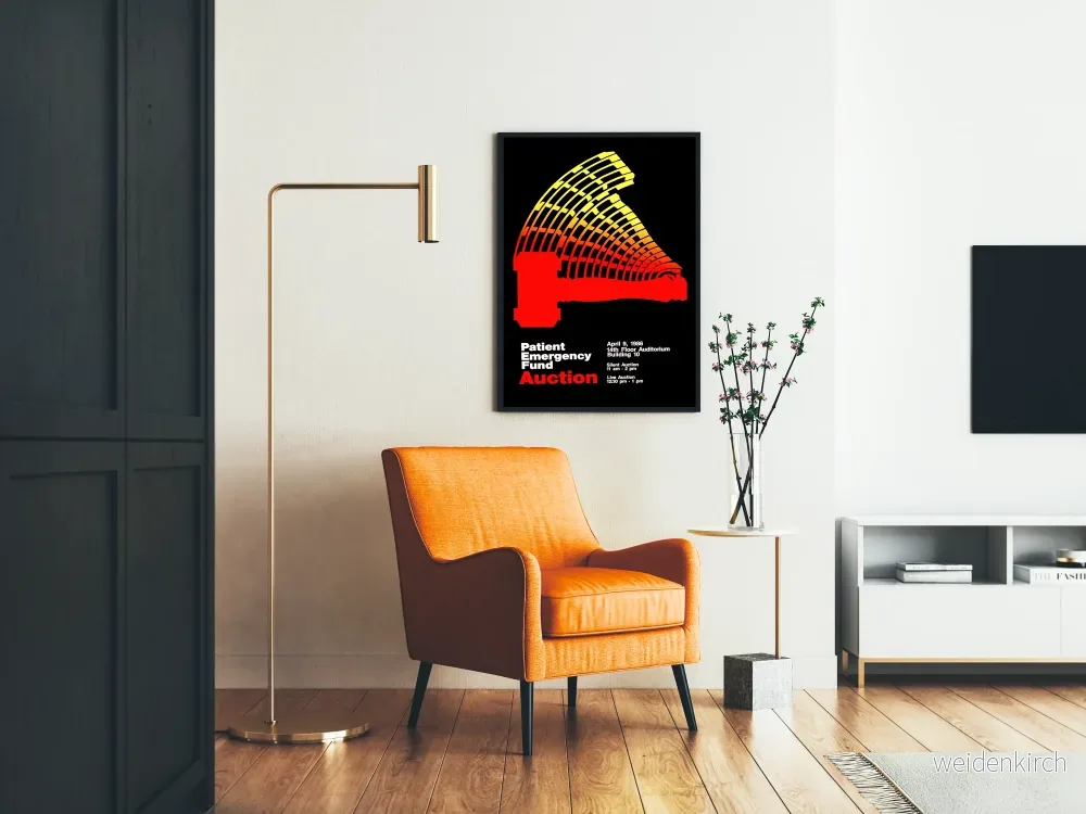 Vintageposter för patientinsamlingsauktion för nödsituation - Bild 2