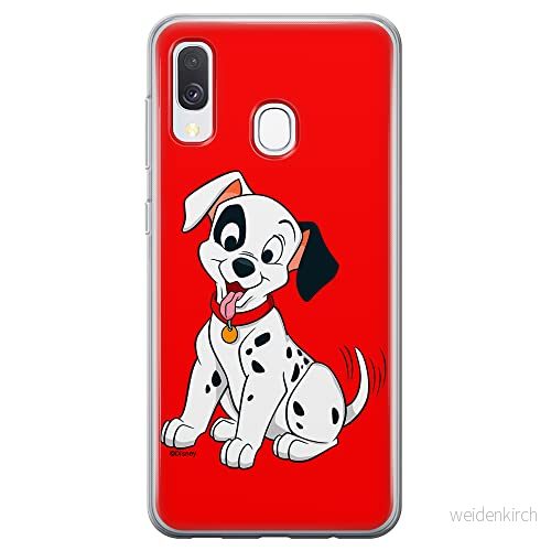 ERT GROUP mobiltelefonfodral för Samsung A40 originalt och officiellt licensierat Disney mönster Dalmatian 006 Vit optimalt anpassad till formen på mobiltelefonen, fodral tillverkad av TPU plast 5904805883095