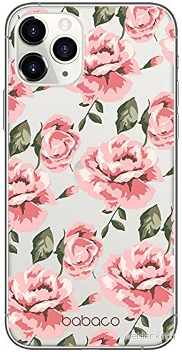 ERT GROUP mobiltelefonfodral för Apple Iphone 11 PRO originalt och officiellt licensierat Babaco mönster Flowers 013 Vit optimalt anpassad till formen på mobiltelefonen, gedeeltelijk transparant 5903932610499