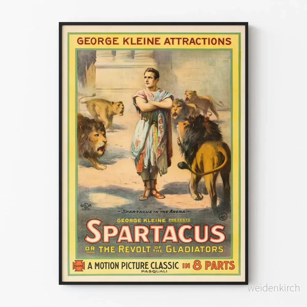Vintageposter Spartacus - Gladiatorernas uppror