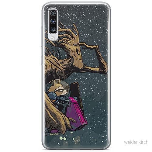 ERT GROUP mobiltelefonfodral för Samsung A70 originalt och officiellt licensierat Marvel mönster Guardians of the Galaxy 003 anpassad till formen på mobiltelefonen, fodral tillverkad av TPU plast 5902980414615
