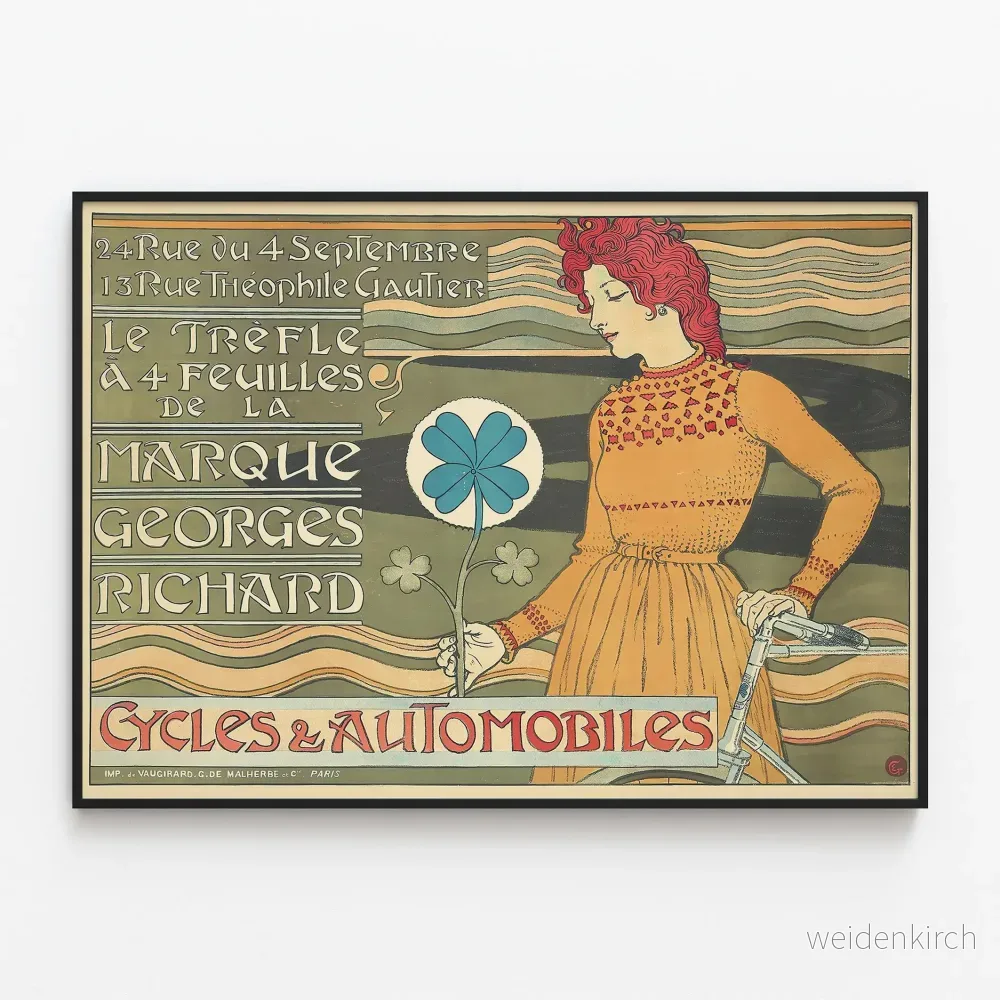 Vintageposter från märket Georges Richard Cycles & Automobiles Vintageposter från märket Georges Richard Cycles & Automobiles