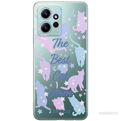 ERT GROUP mobiltelefonfodral för Xiaomi REDMI NOTE 12 4G originalt och officiellt licensierat Babaco mönster Cats 017 optimalt anpassad till formen på mobiltelefonen, gedeeltelijk transparant 5905511946708
