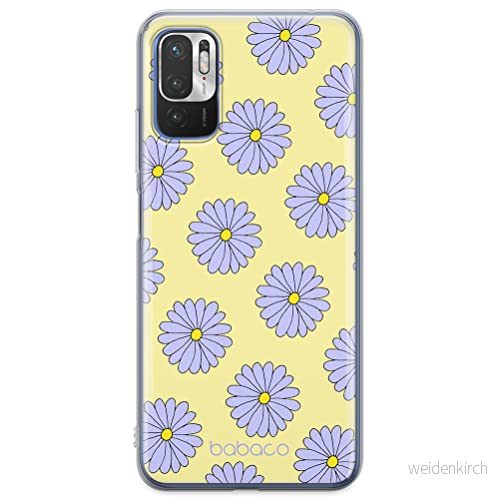 ERT GROUP mobiltelefonfodral för Xiaomi REDMI NOTE 10 5G / POCO M3 PRO originalt och officiellt licensierat Babaco mönster Flowers 021, fodral tillverkad av TPU plast 5904805614088