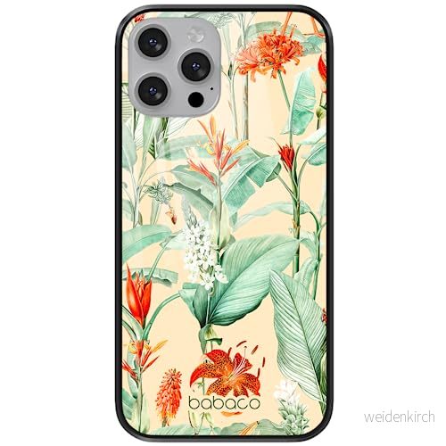 ERT GROUP mobiltelefonfodral för Apple Iphone 13 MINI originalt och officiellt licensierat Babaco mönster Flowers 048 tillverkad av härdat glas, skyddsfodral 5905131337368