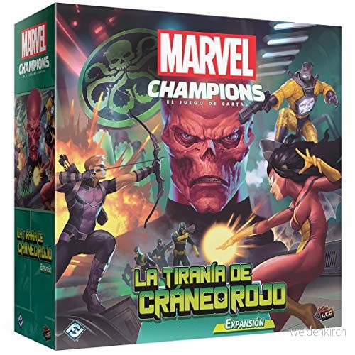 Fantasy Flight Games Marvel Champions Den röda skalletyranin Kortspel på spanska 8435407630970