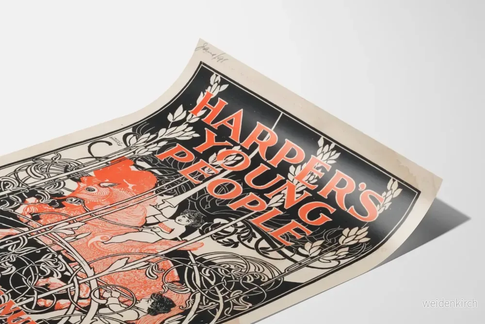 Vintageposter Harper's Young People Nyårsnummer 1895 - Bild 3