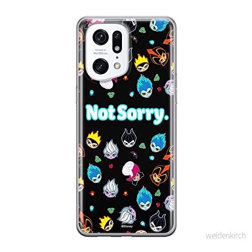 ERT GROUP mobiltelefonfodral för Oppo FIND X5 PRO originalt och officiellt licensierat Disney mönster Villains 005 anpassad till formen på mobiltelefonen, fodral tillverkad av TPU plast 5905511397890
