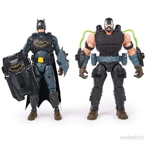 DC serier, Batman Adventures Battle Pack, Bane and Action Figures Set, 14 Armor Accessories, 30 cm Super Hero Kids Toy för pojkar och flickor 778988519509
