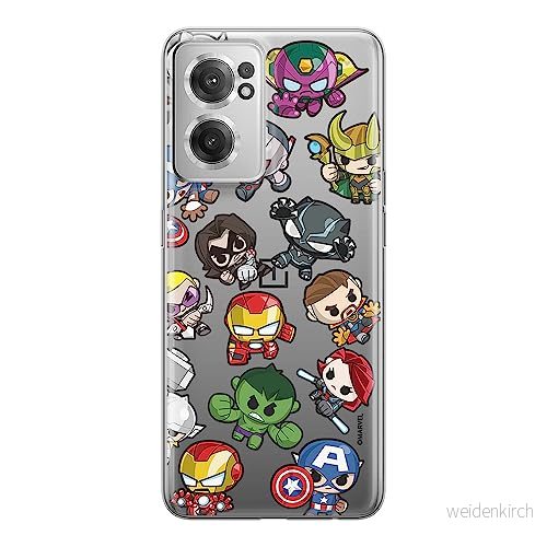 ERT GROUP mobiltelefonfodral för Oneplus NORD CE 2 originalt och officiellt licensierat Marvel mönster Avengers 024 optimalt anpassad till formen på mobiltelefonen, gedeeltelijk transparant 5905511289195