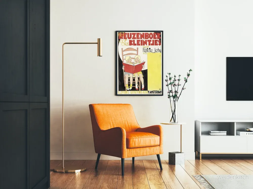 Vintageposter Le Reuzenboek för barn - Retro väggdekoration - Bild 2