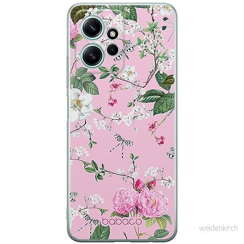 ERT GROUP mobiltelefonfodral för Xiaomi REDMI NOTE 12 4G originalt och officiellt licensierat Babaco mönster Flowers 036 optimalt anpassad till formen på mobiltelefonen, fodral tillverkad av TPU plast 5905511947101