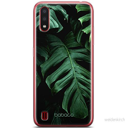 ERT GROUP mobiltelefonfodral för Samsung A01 originalt och officiellt licensierat Babaco mönster Plants 003 Vit optimalt anpassad till formen på mobiltelefonen, fodral tillverkad av TPU plast 5904805312830