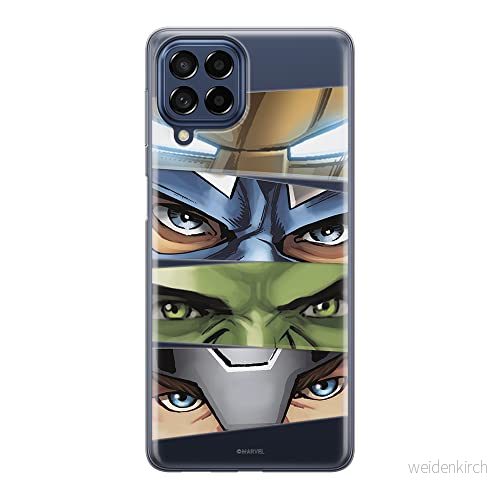 ERT GROUP mobiltelefonfodral för Samsung M33 5G originalt och officiellt licensierat Marvel mönster Avengers 006 optimalt anpassad till formen på mobiltelefonen, gedeeltelijk transparant 5905511342869