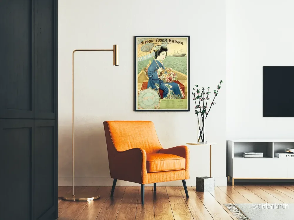 Vintageposter Nippon Yusen Kaisha - Klassisk japansk väggdekoration - Bild 2
