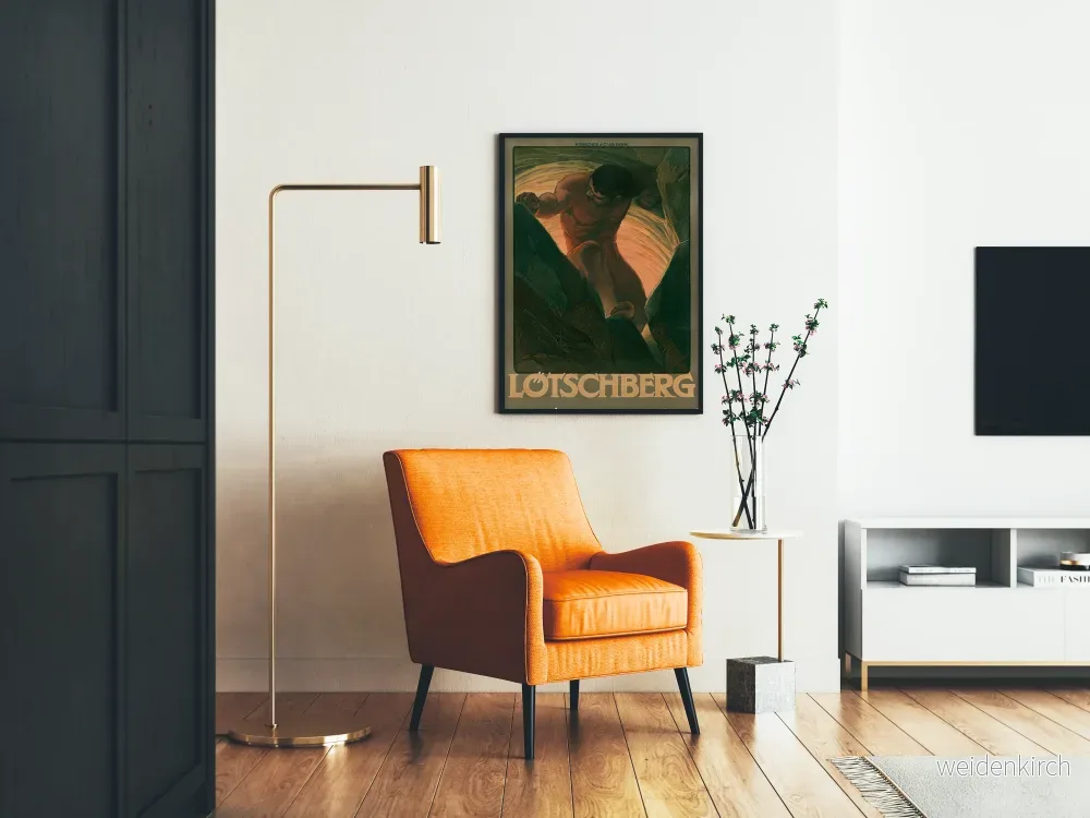 Vintageposter Lotschberg - Väggdekoration Art déco - Bild 2