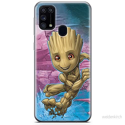 ERT GROUP mobiltelefonfodral för Samsung M31 originalt och officiellt licensierat Marvel mönster Groot 001 optimalt anpassad till formen på mobiltelefonen, fodral tillverkad av TPU plast 5904805481369