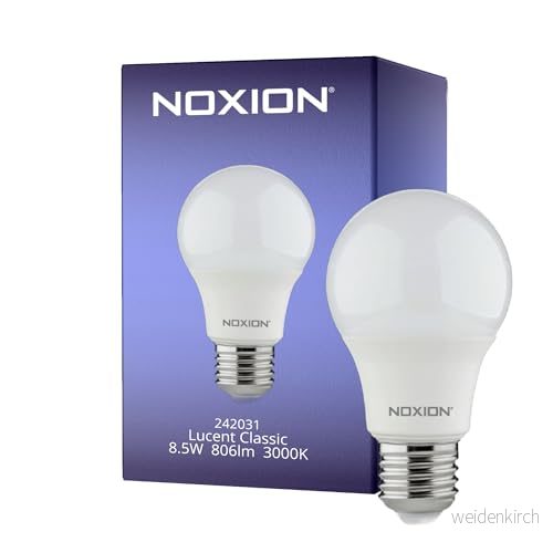 Noxion Lucent Classic LED E27 Päron Matt 8.5W 806lm 830 Varm Vit Ersättare 60W 8719157032537 Noxion Lucent Classic LED E27 Päron Matt 8.5W 806lm 830 Varm Vit Ersättare 60W 8719157032537