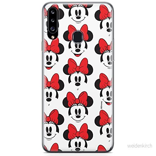 ERT GROUP mobiltelefonfodral för Samsung A20S originalt och officiellt licensierat Disney mönster Minnie 058 optimalt anpassad till formen på mobiltelefonen, fodral tillverkad av TPU plast 5904805436413