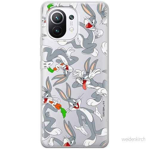 ERT GROUP mobiltelefonfodral för Xiaomi 11 originalt och officiellt licensierat Looney Tunes mönster Bugs 013 optimalt anpassad till formen på mobiltelefonen, gedeeltelijk transparant 5905511655945
