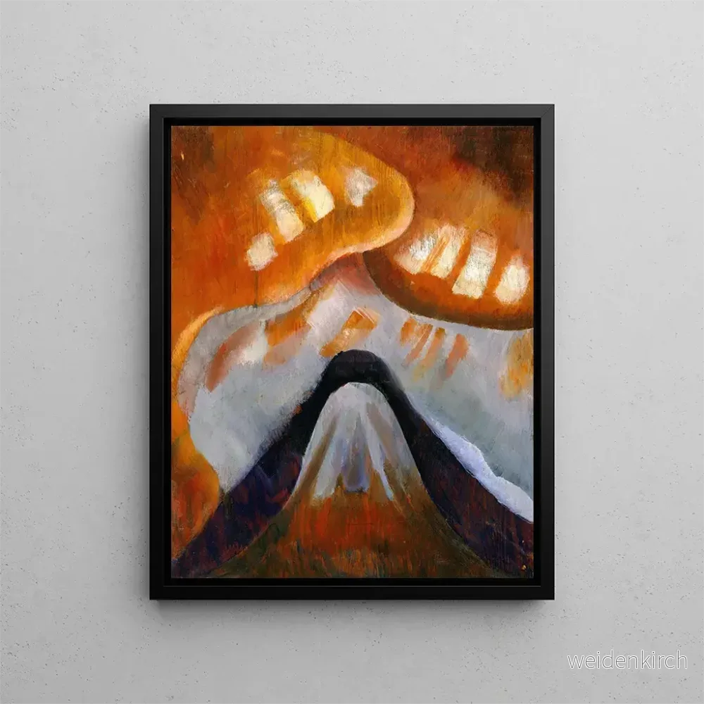 Målning av berg och himmel – Arthur Dove | Konsttryck Målning av berg och himmel – Arthur Dove | Konsttryck