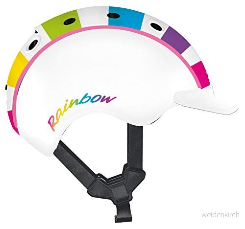Casco Barn Mini 2 regnbågscykelhjälm, färgglad, S 4031381048493