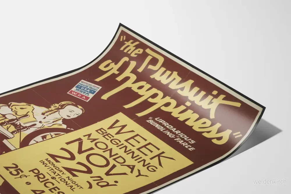Vintageaffisch teater The Pursuit of Happiness - Bild 3