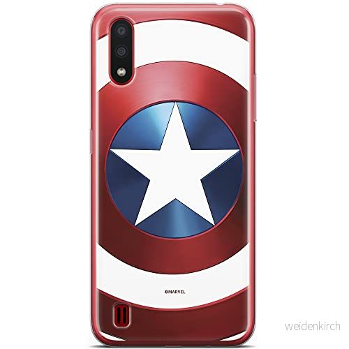ERT GROUP mobiltelefonfodral för Samsung A01 originalt och officiellt licensierat Marvel mönster Captain America 025 optimalt anpassad till formen på mobiltelefonen, fodral tillverkad av TPU plast 5904805426360