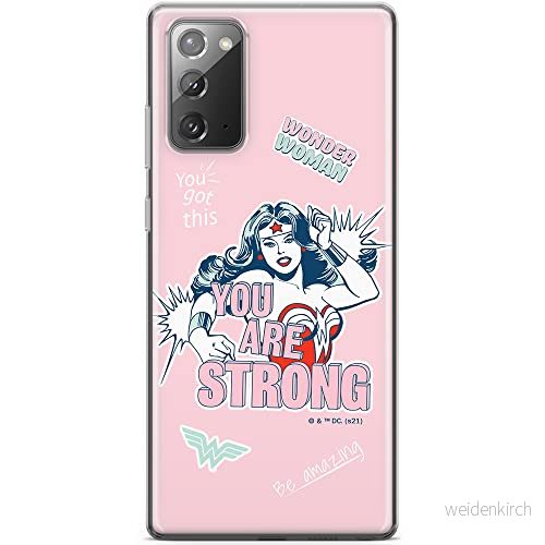 ERT GROUP mobiltelefonfodral för Samsung GALAXY NOTE 20 originalt och officiellt licensierat DC mönster Wonder Woman 025 optimalt anpassad till formen på mobiltelefonen, fodral tillverkad av TPU plast 5903932931266