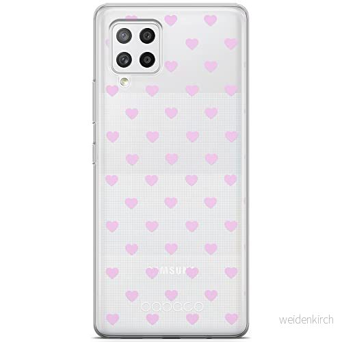 ERT GROUP mobiltelefonfodral för Samsung A42 5G originalt och officiellt licensierat Babaco mönster Hearts 001 optimalt anpassad till formen på mobiltelefonen, gedeeltelijk transparant 5903040245651