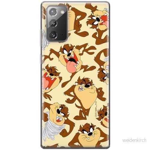 ERT GROUP mobiltelefonfodral för Samsung GALAXY NOTE 20 originalt och officiellt licensierat Looney Tunes mönster Tasmanian 005 anpassad till formen på mobiltelefonen, fodral tillverkad av TPU plast 5905511620875