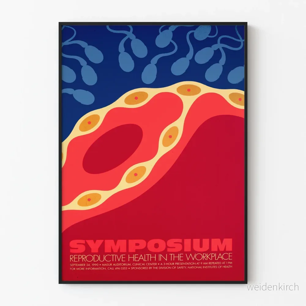 Poster för Symposium om reproduktiv hälsa på arbetsplatsen - Vetenskaplig väggdekoration