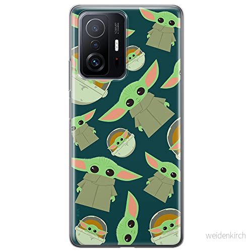 ERT GROUP mobiltelefonfodral för Xiaomi 11T 5G / PRO originalt och officiellt licensierat Star Wars mönster Baby Yoda 006 anpassad till formen på mobiltelefonen, fodral tillverkad av TPU plast 5904805557552