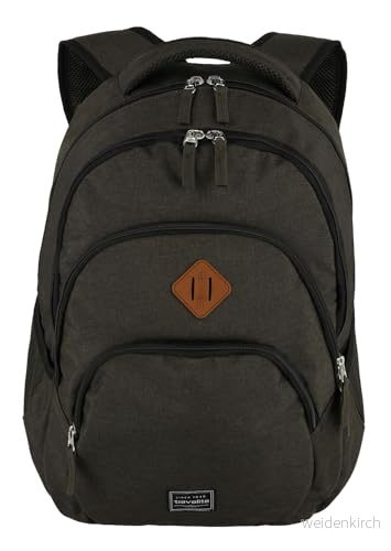 Travelite Unisex basic ryggsäck melange bagage handbagage (1 pack), BRUN, 22 Liter (15.6 Zoll laptop), 4027002060487