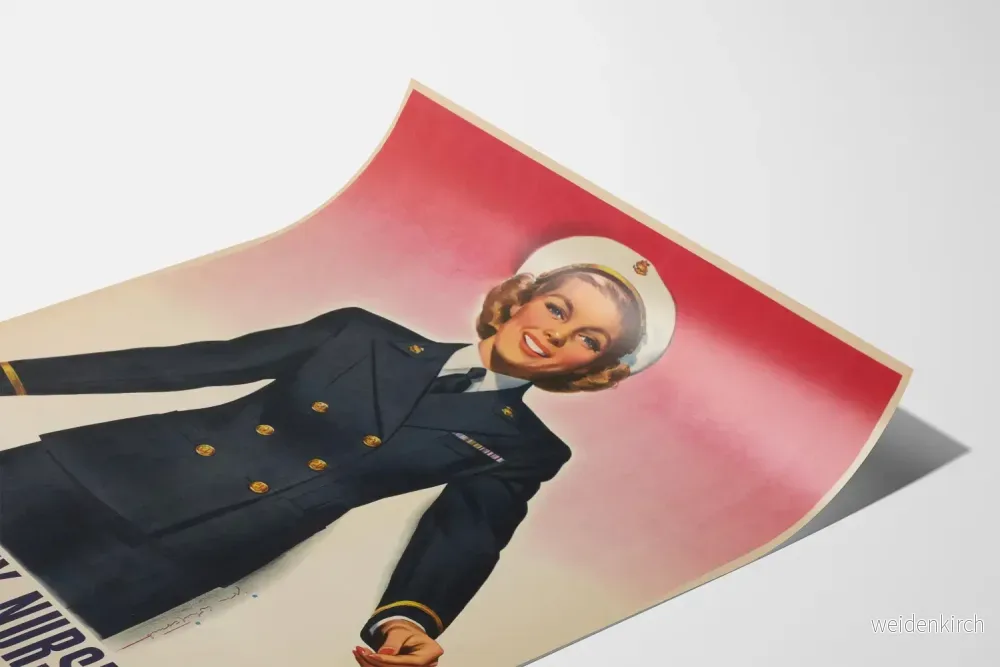 Vintageposter Join The Navy Nurse Corps - Retro väggdekoration - Bild 3