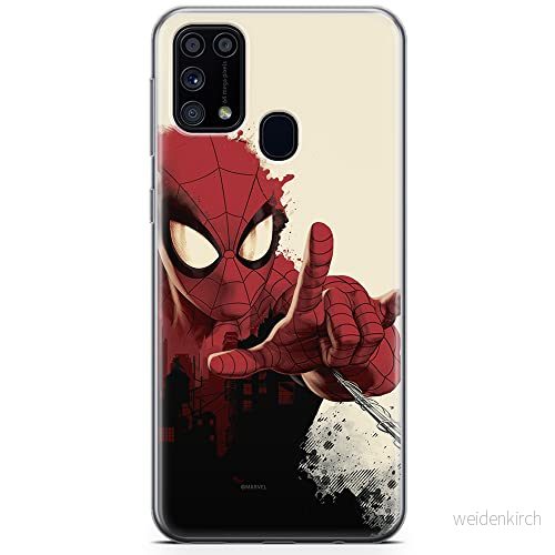 ERT GROUP mobiltelefonfodral för Samsung M31 originalt och officiellt licensierat Marvel mönster Spider Man 006 optimalt anpassad till formen på mobiltelefonen, fodral tillverkad av TPU plast 5904805481567